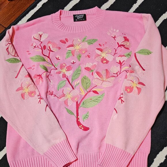 Morningwitch Morning Witch Sakura Cherry Blossom Sweater - Picture 2 of 9
